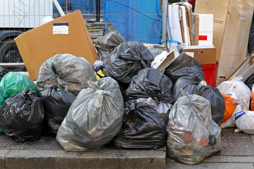 Recycling process in a modern waste management facility